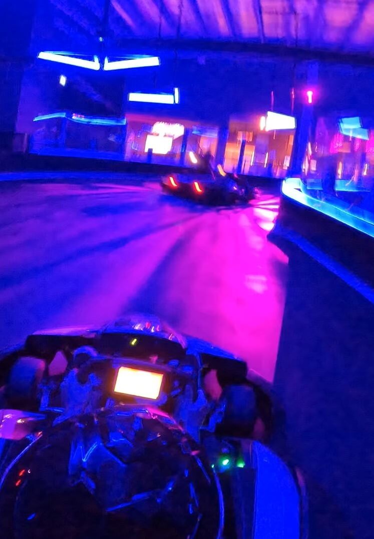 Gamified karting with special light and sound effect