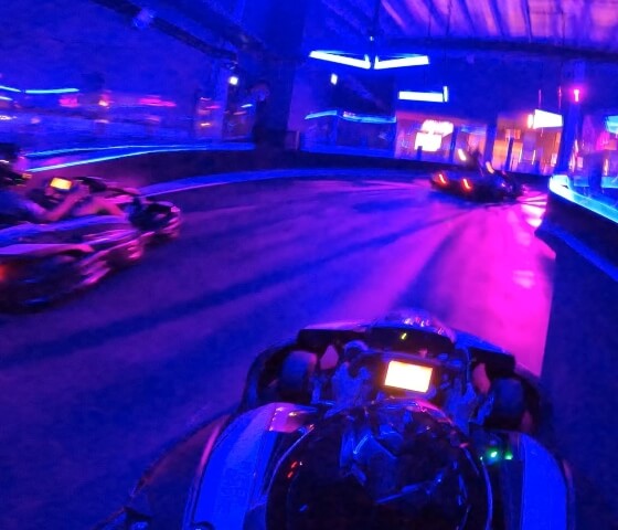 Gamified karting with special light and sound effect