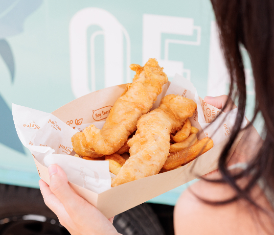 Tasty fish & chips and seafood platters