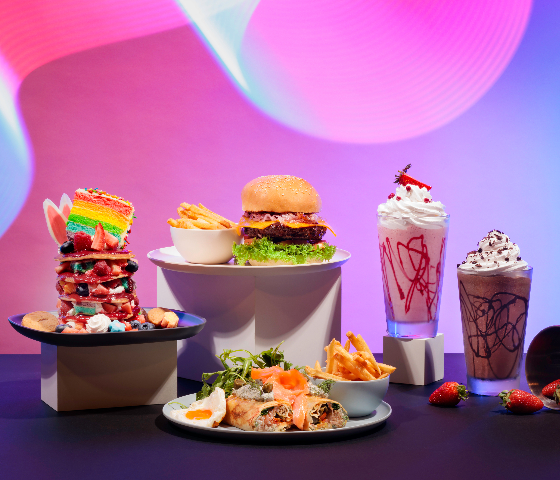 Complete the meal with indulgent milkshakes