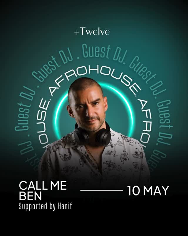 10 May, step into the groove. Guest DJ @callmeben.music takes over with deep Afrohouse rhythms and non-stop energy, with @djhanif supporting to keep it flowing.

Secure your spot now via link in bio.

#plustwelvesg #thepalawansentosa #bestbeachclub #sentosa #guestdj