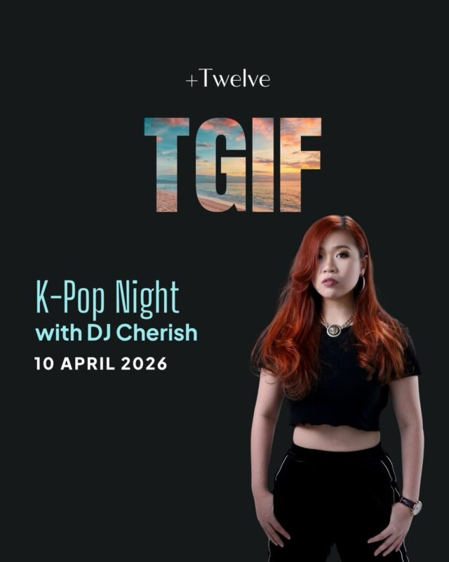 TGIF, but make it K-pop. @djcherish spins your fave idol hits and high-energy remixes on 10 April. Grab your squad and let’s light it up.

Book via link in bio.

#plustwelvesg #thepalawansentosa #bestbeachclub #sentosa #plustwelveTGIF
