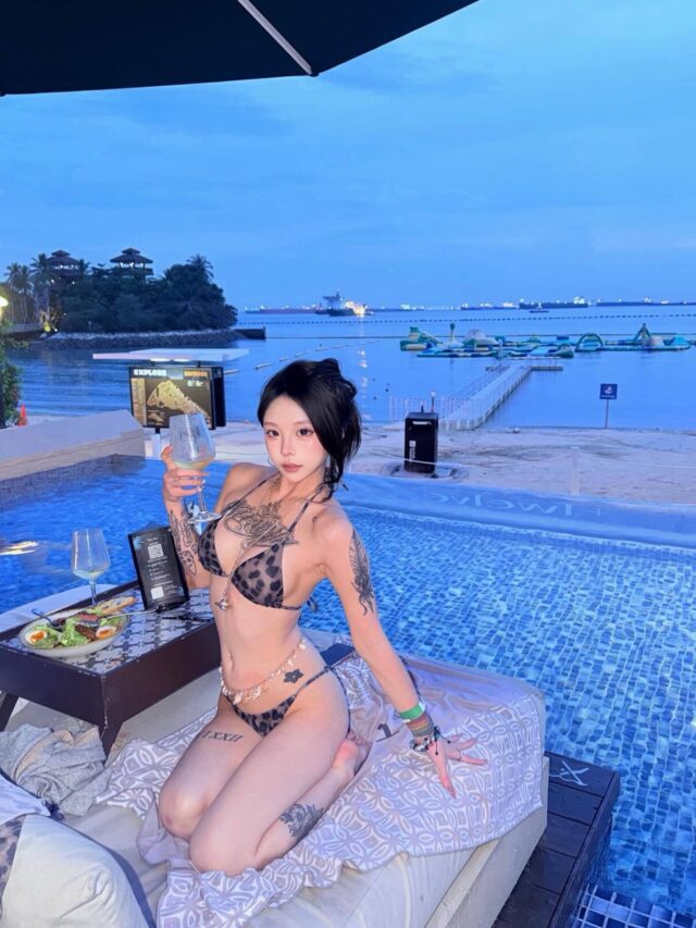 Blue hour by the pool just hits different 💙 Poolside drinks, ocean views, and vibes so good, leaving early isn’t an option.

📷:  @moonkille_

#plustwelvesg #thepalawansentosa #beachclub #bestbeachclub #sentosa