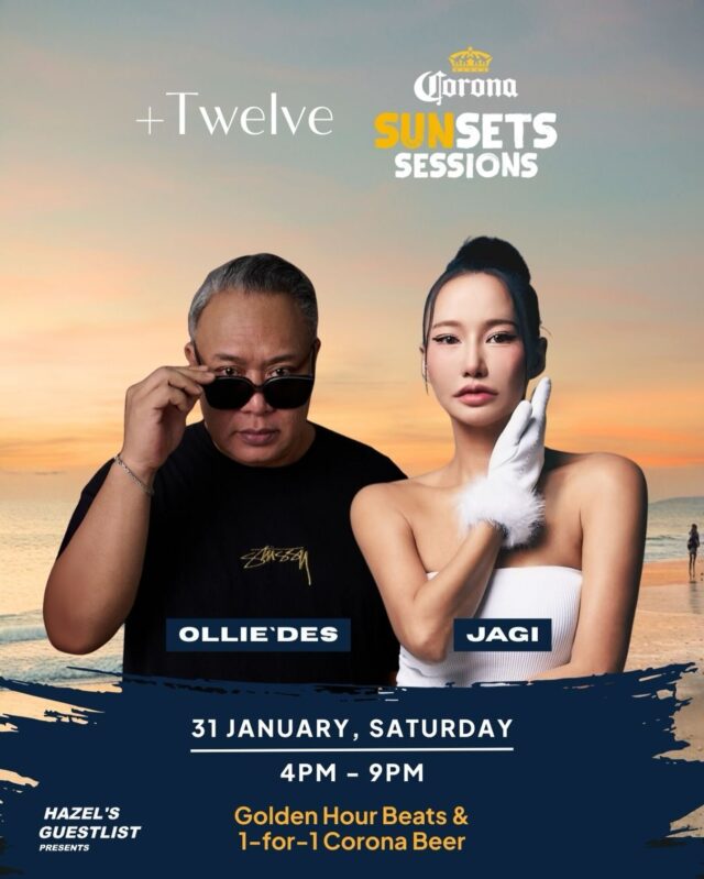Sun out, vibes on as Corona Sunsets Sessions lands at +Twelve on 31 Jan. Golden hour beats and beachside energy are turned all the way up with DJ @olliesan & @dj.jagi on the decks, and 1-for-1 Corona beer to keep that glow going.

🗓 31 Jan | 4pm–9pm
🍺 1-for-1 Corona Beer

Book now via link in bio.
*select 2pm or 6:30pm session

#PlusTwelveSG #Sentosa #CoronaSunsets #CoronaSingapore #CoronaSG