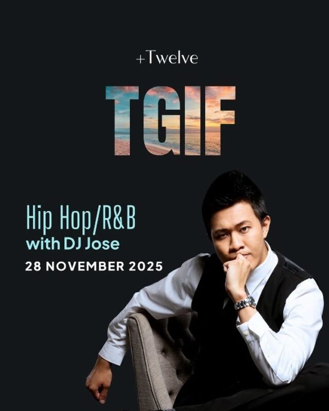 Kick off your weekend the right way – smooth R&B, iconic Hip Hop hits, and all the TGIF feels. Come catch DJ @dj_jose89 on the decks and make this Friday one you definitely won’t forget.

Book via link in bio.

#plustwelvesg #thepalawansentosa #beachclub #bestbeachclub #sentosa #TGIF #plustwelveTGIF