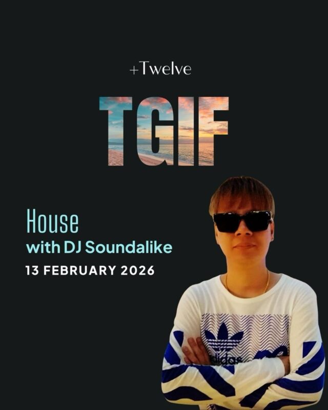 TGIF lands and the club comes alive with House beats on 13 Feb. Follow DJ @djsoundalike as basslines ripple and grooves build up till the last echo.

Book via link in bio.

#plustwelvesg #thepalawansentosa #bestbeachclub #sentosa #plustwelveTGIF