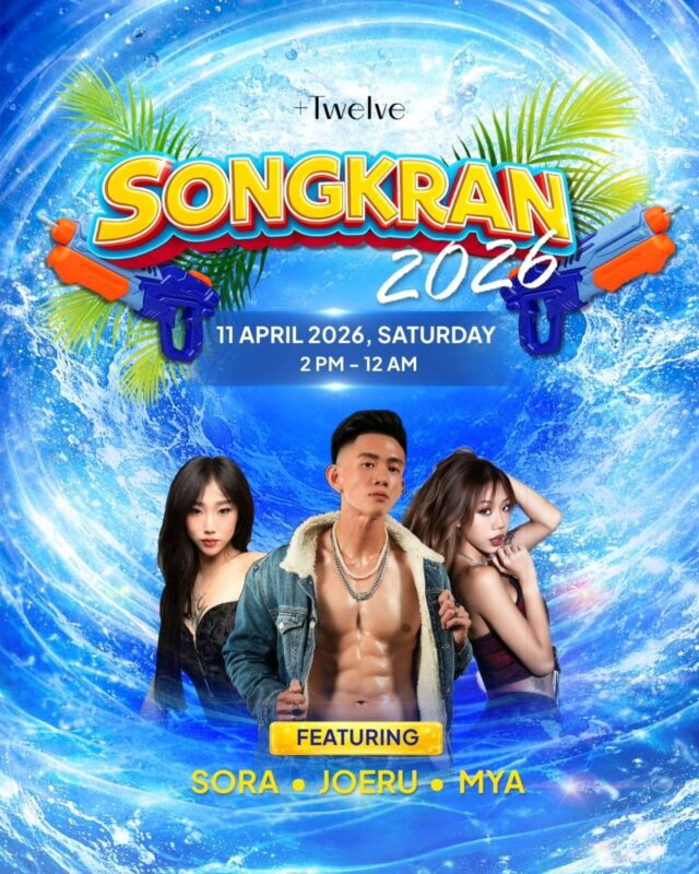 The countdown’s on for 11 April. +Twelve Songkran 2026 is about to go off — water fun, non-stop beats, and no staying dry. DJs @mya_np, @djoeru_ and @sorapoh owning the decks. ​

​Lock in your plans via link in bio… this weekend’s getting wet and wild!​​

#plustwelvesg #thepalawansentosa #songkran​ #bestbeachclub #sentosa​