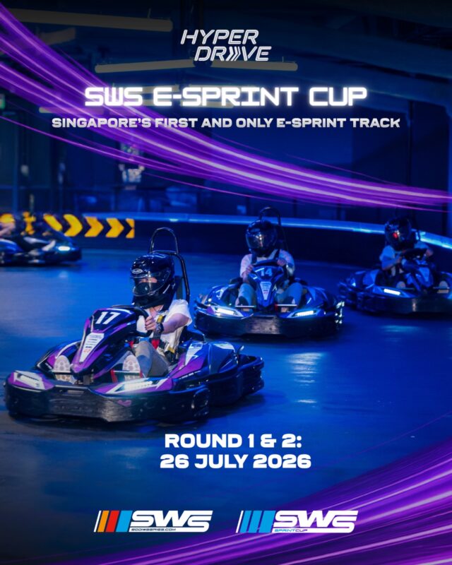 🏁 The countdown is on. Who's taking home the first win? 🏆

The first two rounds of 𝐇𝐲𝐩𝐞𝐫𝐃𝐫𝐢𝐯𝐞 𝐒𝐖𝐒 𝐄-𝐒𝐩𝐫𝐢𝐧𝐭 𝐂𝐮𝐩 is almost here! It's time to put your skills to the test, battle for championship points, and kick off your title chase.

📅 Round 1 & 2: 26 July 2026

📍 The Palawan @ Sentosa – HyperDrive

Learn more and register via the link in our bio.

#thepalawansentosa #hyperdrivesg #sws #racing #sentosa