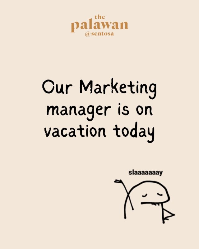 Our marketing manager went on vacation and left us with one instruction: “𝘔𝘢𝘬𝘦 𝘴𝘶𝘳𝘦 𝘦𝘷𝘦𝘳𝘺𝘰𝘯𝘦 𝘩𝘢𝘴 𝘧𝘶𝘯 𝘵𝘩𝘪𝘴 𝘚𝘦𝘱𝘵𝘦𝘮𝘣𝘦𝘳!”

Say less. 😏

30% off weekday fun is back this school holiday! Swipe to see what’s on and plan your adventure now 👀☀️

🗓️ 7 – 11 September| 𝐌𝐨𝐧 – 𝐅𝐫𝐢 
🔗Book via the link in bio before spots fill up.

#thepalawansentosa #septemberholidays #sentosa