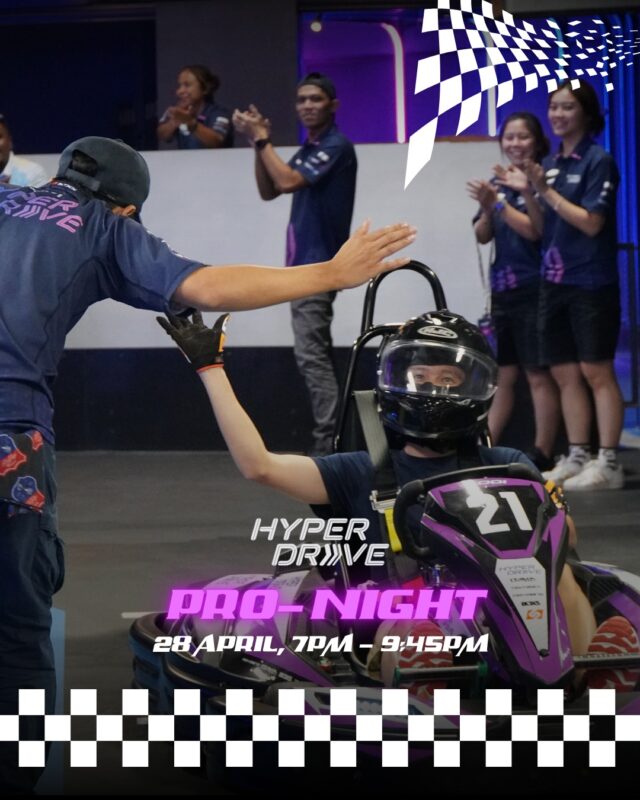 𝐇𝐲𝐩𝐞𝐫𝐃𝐫𝐢𝐯𝐞 𝐏𝐫𝐨-𝐍𝐢𝐠𝐡𝐭 𝐫𝐞𝐭𝐮𝐫𝐧𝐬 ⚡​

An exclusive showdown for racers, happening on:​

Tuesday, 28 April 2026 – 7:00pm–9:45pm​
Tuesday, 26 May 2026 – 7:00pm–9:45pm​
Tuesday, 30 June 2026 – 7:00pm–9:45pm​

Open to racers that clocks 𝟑𝟔 𝐬𝐞𝐜𝐨𝐧𝐝𝐬 𝐨𝐫 𝐟𝐚𝐬𝐭𝐞𝐫. Step onto the grid with the fastest and show us what you’ve got! Limited availability so faster register your interest now via the link in our bio. 😉​
​
#thepalawansentosa #hyperdrivesg #gokarting #racing #sentosa
