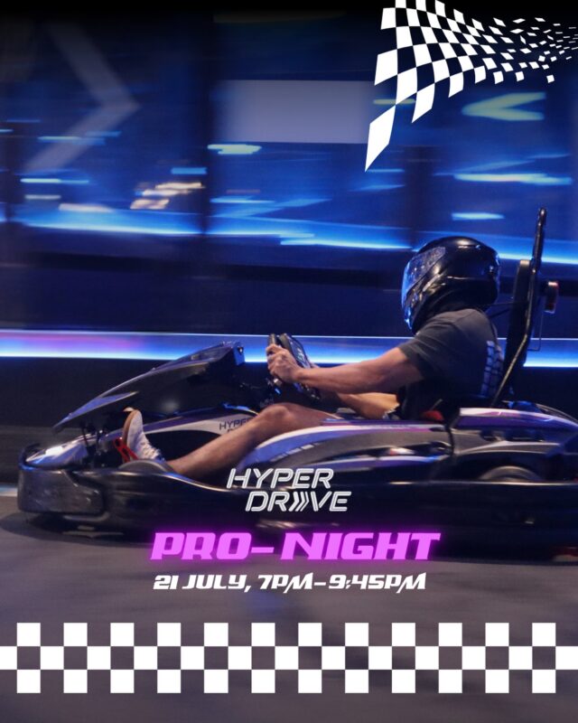 𝐇𝐲𝐩𝐞𝐫𝐃𝐫𝐢𝐯𝐞 𝐏𝐫𝐨-𝐍𝐢𝐠𝐡𝐭 𝐫𝐞𝐭𝐮𝐫𝐧𝐬 ⚡

The next Pro-Night is in 8 days!
Tuesday, 21 July 2026 – 7pm to 9:45pm

Open to racers that clocks 𝟑𝟔 𝐬𝐞𝐜𝐨𝐧𝐝𝐬 𝐨𝐫 𝐟𝐚𝐬𝐭𝐞𝐫. Step onto the grid with the fastest and show us what you’ve got! Limited availability so faster register your interest now via the link in our bio. 😉

#thepalawansentosa #hyperdrivesg #gokarting #racing #sentosa