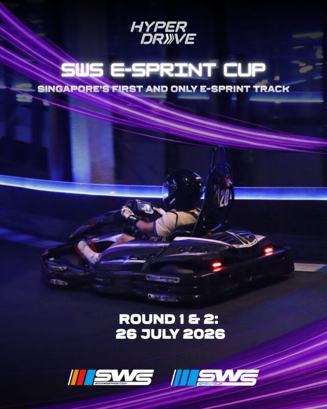Round 1 and 2 of the HyperDrive SWS E-Sprint Cup are just around the corner. It's time to hit the track, battle for championship points and kick off the season 🏎️🔥Join us this weekend as the action begins! 🏁​

📅 26 July 2026​
📍 The Palawan @ Sentosa – HyperDrive​

Haven't registered yet? Hit the link in our bio to sign up now! ​

#thepalawansentosa #hyperdrivesg #sws #racing #sentosa